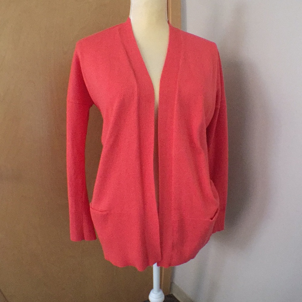 Coral cardigan